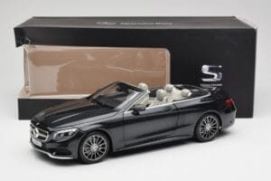 Mercedes S-Class Kabriolet A217 Magnetite Czarny Metalik Norev 1:18 B66960354 Metal — zdjęcie 8 z 8