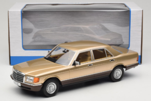 Mercedes S-Class W126 Metallic Beige MCG 1:18 MCG18548 Metal — zdjęcie 6 z 6