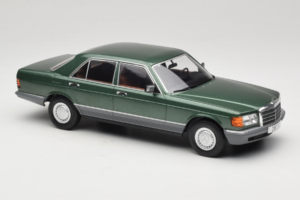 Mercedes S-Class W126 Metallic Green MCG 1:18 MCG18549 Metal — zdjęcie 4 z 6
