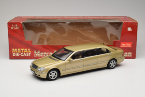 Mercedes S-Class W220 Pullman Gold Metallic Sun Star 1:18 4113 Metal — zdjęcie 8 z 8