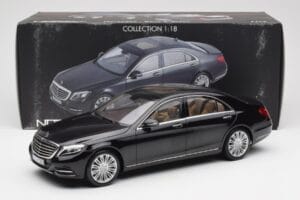 Mercedes S-Class W222 Czarny Metallic Norev 1:18 183480 Metal — zdjęcie 8 z 8