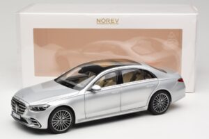 Mercedes S-Class W223 AMG Line Brilliant Silver Norev 1:18 183805 Metal — zdjęcie 8 z 8
