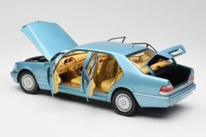 Mercedes S500 W140 Turkusowy Metallic Norev 1:18 183561 Metal — zdjęcie 5 z 8