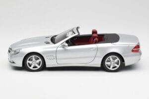 Mercedes SL 500 R230 Kabriolet Iridium Srebrny Minichamps 1:18 B66962388 Metal — zdjęcie 4 z 8