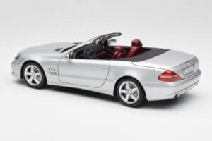 Mercedes SL 500 R230 Kabriolet Iridium Srebrny Minichamps 1:18 B66962388 Metal — zdjęcie 7 z 8