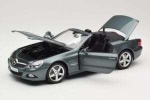Mercedes SL R230 Amiant Green Minichamps 1:18 B66962389 Metal — zdjęcie 2 z 8