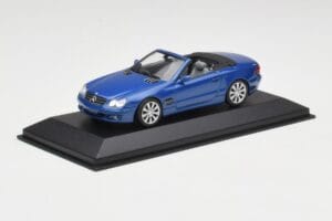 Mercedes SL R230 Tanzanite Niebieski Minichamps 1:43 B66962250 Metal — zdjęcie 2 z 4