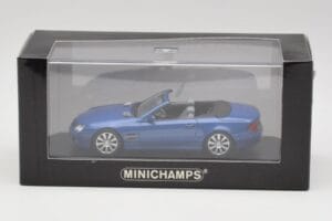 Mercedes SL R230 Tanzanite Niebieski Minichamps 1:43 B66962250 Metal — zdjęcie 4 z 4