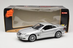 Mercedes SL55 AMG R230 Srebrny Maisto 1:18 36894 Metal — zdjęcie 8 z 8