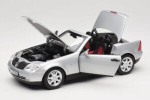 Mercedes SLK R170 Brilliant Silver Norev 1:18 183020 Metal — zdjęcie 2 z 9