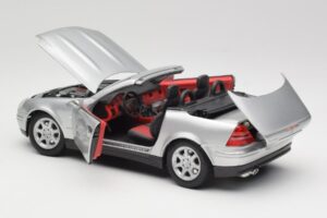 Mercedes SLK R170 Roadster Srebrny Maisto 1:18 31674 Metal — zdjęcie 7 z 9