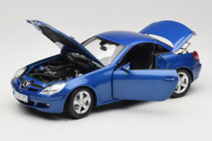 Mercedes SLK R171 Blue Metallic Minichamps 1:18 100033131 Metal — zdjęcie 3 z 11