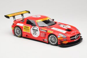 Mercedes SLS AMG GT3 #35 T. Heyer / T. Jager 24 Hours of Spa 2011 Minichamps 1:18 B66960196 Metal — zdjęcie 4 z 6