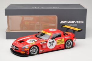 Mercedes SLS AMG GT3 #35 T. Heyer / T. Jager 24 Hours of Spa 2011 Minichamps 1:18 B66960196 Metal — zdjęcie 6 z 6