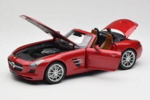 Mercedes SLS AMG R197 Roadster Le Mans Czerwony Minichamps 1:18 100039030 Metal — zdjęcie 2 z 8