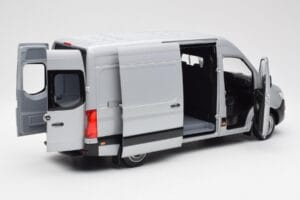 Mercedes Sprinter W907 Srebrny Norev 1:18 183424 Metal — zdjęcie 2 z 8