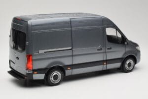 Mercedes Sprinter W907 Panel Van Selenite Grey Metallic Norev 1:18 B66004163 Metal — zdjęcie 3 z 8