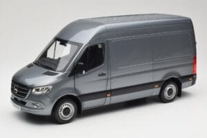 Mercedes Sprinter W907 Panel Van Selenite Grey Metallic Norev 1:18 B66004163 Metal