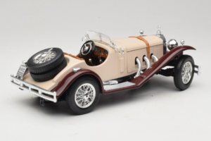 Mercedes SSK Beżowy & Ciemnoczerwony Bburago 1:18 3009-M4 Metal — zdjęcie 2 z 6