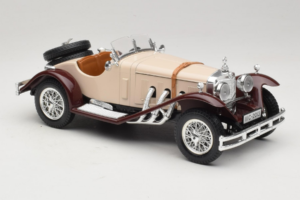 Mercedes SSK Beżowy & Ciemnoczerwony Bburago 1:18 3009-M4 Metal — zdjęcie 4 z 6