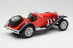 Mercedes SSK Czerwony & Czarny Bburago 1:18 3009-M1 Metal — zdjęcie 2 z 6