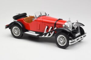 Mercedes SSK Czerwony & Czarny Bburago 1:18 3009-M1 Metal — zdjęcie 4 z 6