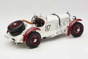 Mercedes SSKL #87 R. Caracciola Biały 1931 Bburago 1:18 3002-P1 Metal — zdjęcie 2 z 6