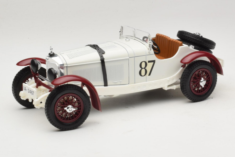 Mercedes SSKL #87 R. Caracciola Biały 1931 Bburago 1:18 3002-P1 Metal