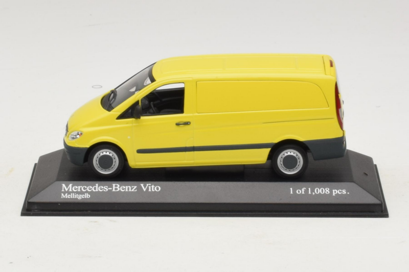 Mercedes Vito Kastenwagen Żółty Minichamps 1:43 400032260 Metal