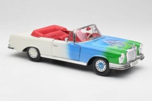 Mercedes 280SE W108 Tricolor Maisto 1:18 56014 Metal — zdjęcie 6 z 8