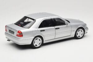 Mercedes C36 AMG W202 Silver Metallic Norev 1:18 183380 Metal — zdjęcie 3 z 8