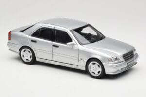 Mercedes C36 AMG W202 Silver Metallic Norev 1:18 183380 Metal — zdjęcie 6 z 8