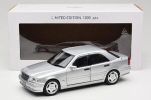 Mercedes C36 AMG W202 Silver Metallic Norev 1:18 183380 Metal — zdjęcie 8 z 8