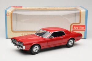 Mercury Cougar XR-7 Czerwony Sun Star 1:18 1541 Metal — zdjęcie 8 z 8