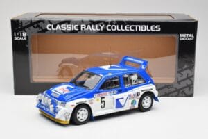 MG Metro 6R4 #5 T. Pond / R. Arthur Rally Monte Carlo 1986 Sun Star 1:18 5537 Metal — zdjęcie 8 z 8