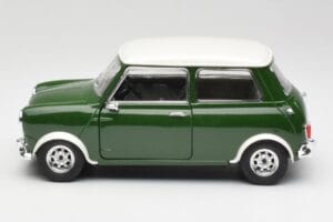 Mini Cooper S British Racing Zielony & Old English Biały Solido 1:18 8021 Metal — zdjęcie 4 z 8