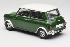 Mini Cooper S British Racing Zielony & Old English Biały Solido 1:18 8021 Metal — zdjęcie 7 z 8