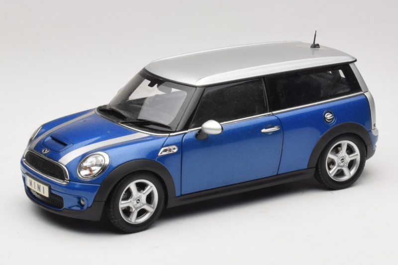 Mini Cooper S Clubman R55 Niebieski & Srebrny Kyosho 1:18 80430421048 Metal