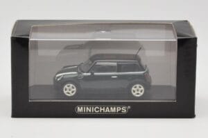 Mini Cooper S R53 Zielony Z Paskami Minichamps 1:43 MINI006 Metal — zdjęcie 2 z 4