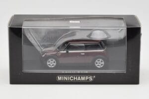 Mini One R50 Ciemny Czerwony Z Czarnym Dachem Minichamps 1:43 MINI008 Metal — zdjęcie 4 z 5