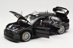 Mitsubishi Lancer Evolution WRC Plain Body Czarny AUTOart 1:18 80528 Metal — zdjęcie 2 z 8