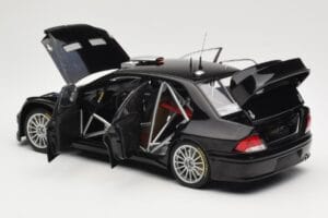 Mitsubishi Lancer Evolution WRC Plain Body Czarny AUTOart 1:18 80528 Metal — zdjęcie 5 z 8