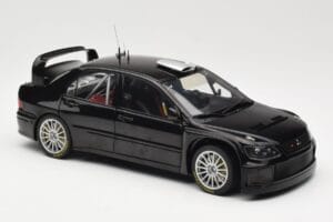 Mitsubishi Lancer Evolution WRC Plain Body Czarny AUTOart 1:18 80528 Metal — zdjęcie 6 z 8