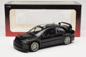 Mitsubishi Lancer Evolution WRC Plain Body Czarny AUTOart 1:18 80528 Metal — zdjęcie 8 z 8