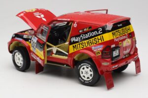 Mitsubishi Pajero Rallye Raid #205 Paris-Dakar Rally 2001 Solido 1:18 9022 Metal — zdjęcie 5 z 8