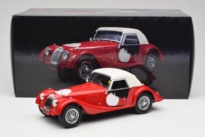Morgan 4/4 Plus Competition Hardtop Czerwony Kyosho 1:18 08114R Metal — zdjęcie 8 z 8