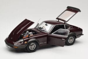 Nissan Fairlady 240Z-G S30 Bordowy Kyosho 1:18 08212M Metal — zdjęcie 2 z 8