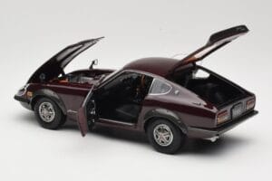 Nissan Fairlady 240Z-G S30 Bordowy Kyosho 1:18 08212M Metal — zdjęcie 5 z 8