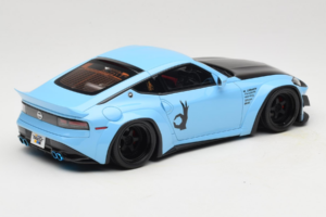 Nissan Fairlady Z RZ34 Pandem China Blue Black GT Spirit 1:18 GT943 Żywica — zdjęcie 2 z 6