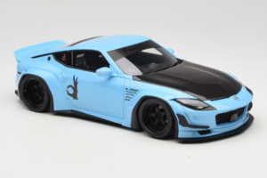 Nissan Fairlady Z RZ34 Pandem China Blue Black GT Spirit 1:18 GT943 Żywica — zdjęcie 4 z 6